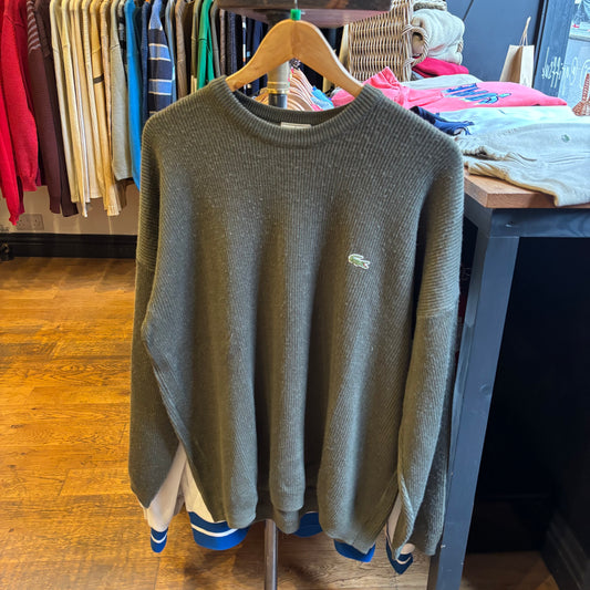 Lacoste Pullover Knit Oversized Jumper Green (XL)