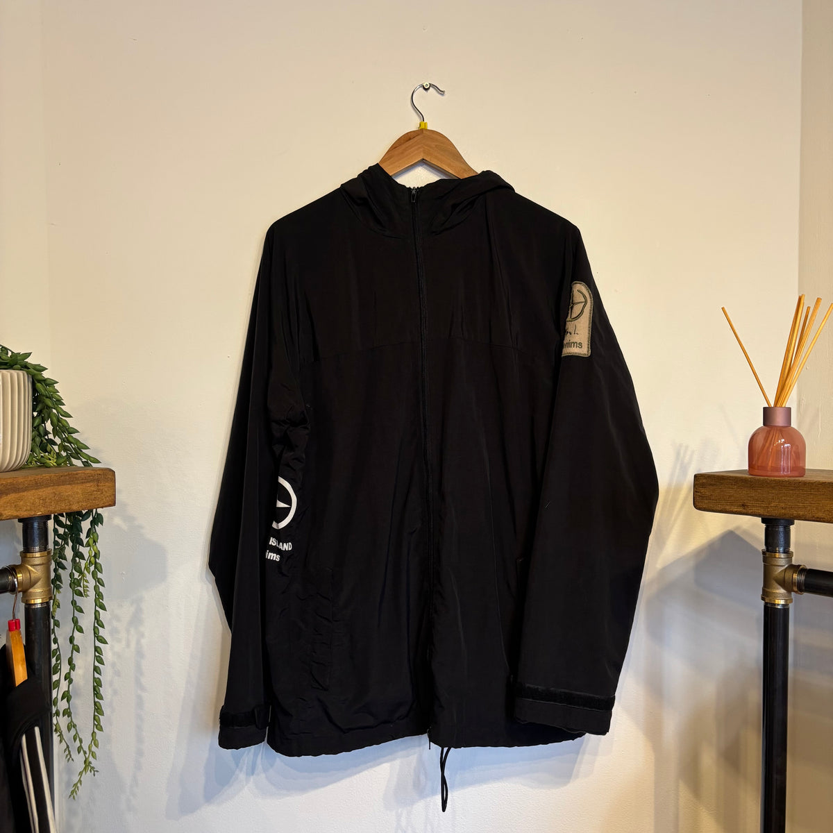 Stone Island Denims 2000s Full Zip Hooded Jacket Black (Large)