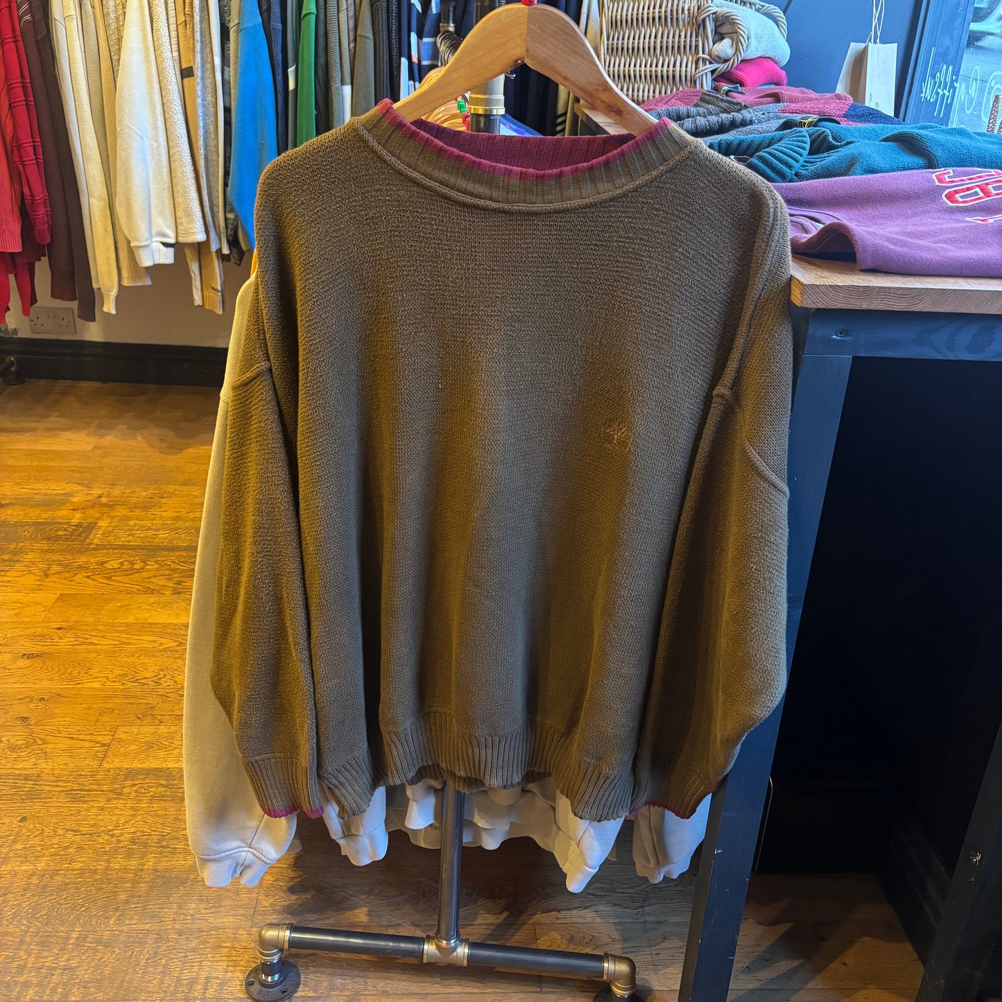 Timberland Weathergear Oversized Knit Brown (Large)