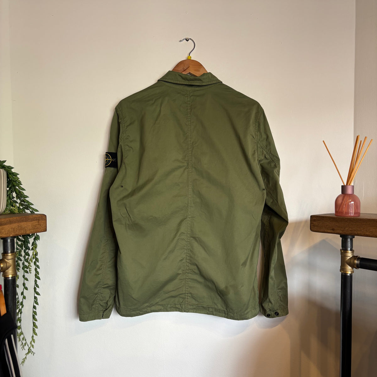 Stone Island S/S 2022 Supima Cotton Twill TC Overshirt Green (Medium)