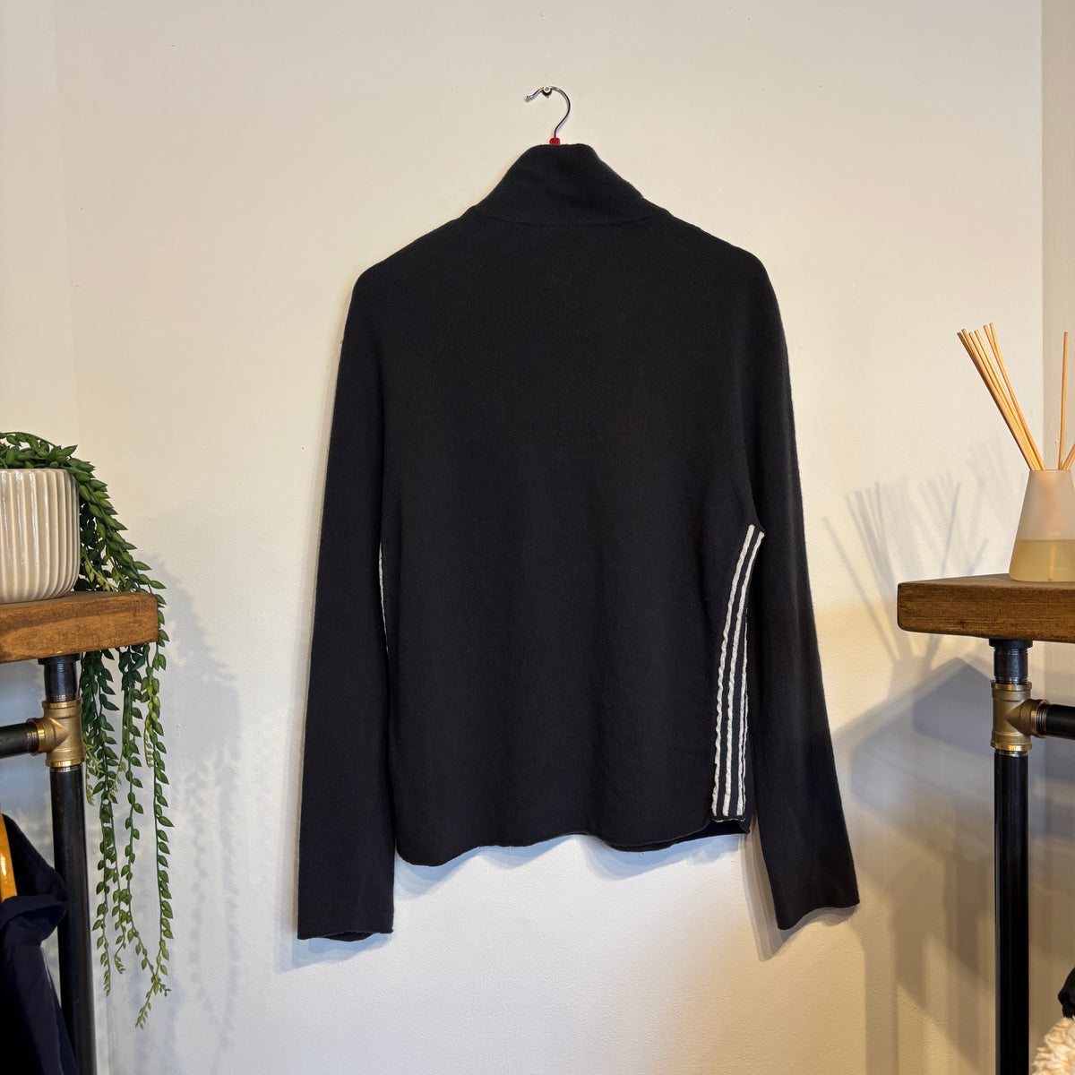 Stone Island A/W 2004 Compass Quarter Zip Knit Grey (Large)