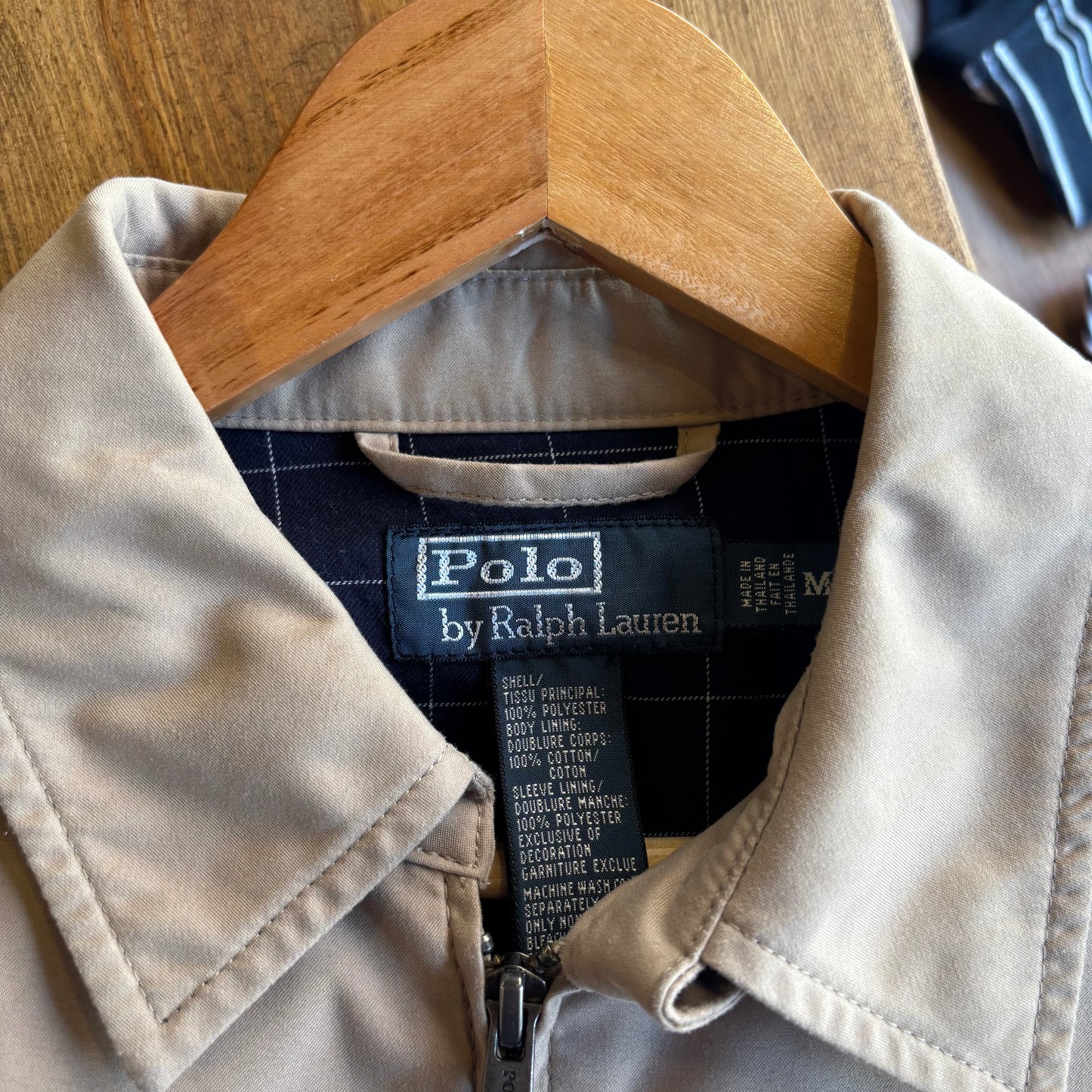 Ralph Lauren Harrington Zip Jacket Beige (Medium)
