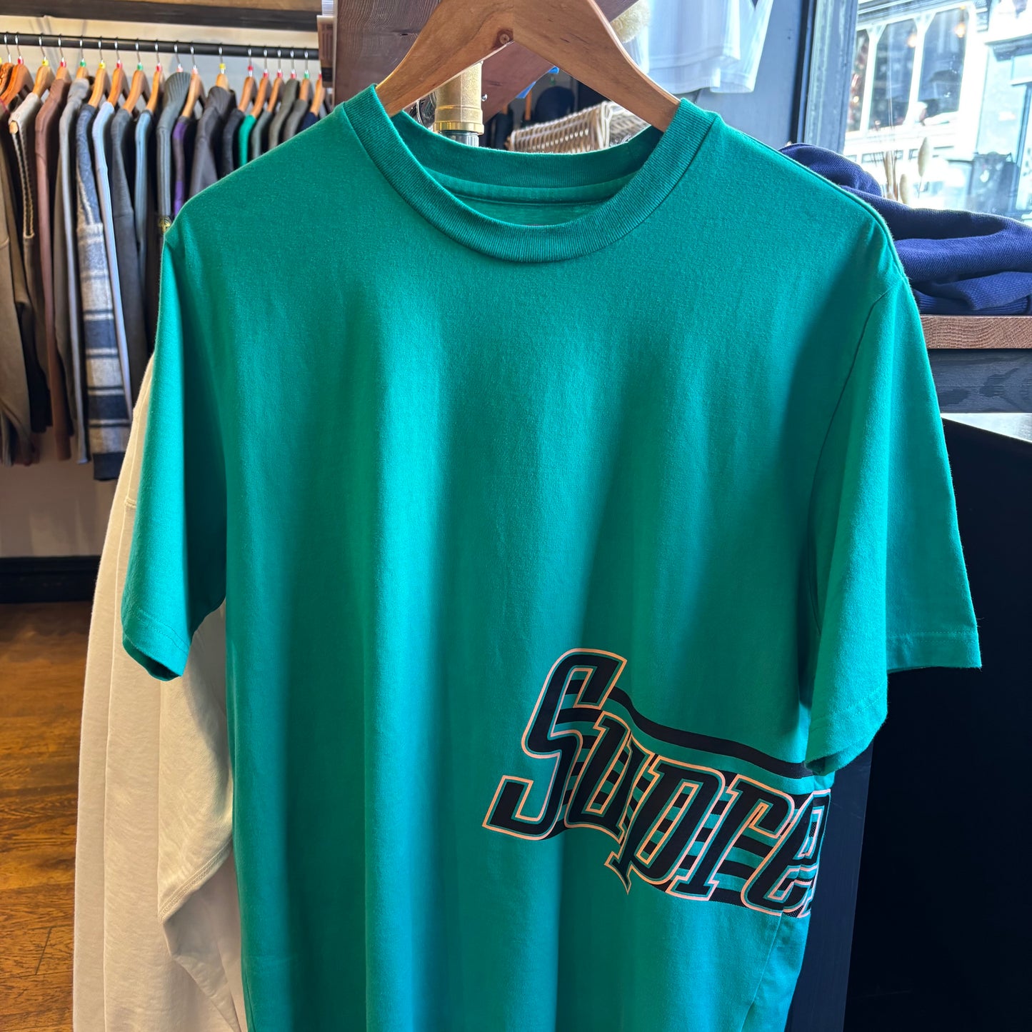 Supreme SS20 Side Logo T-Shirt Green (Medium)