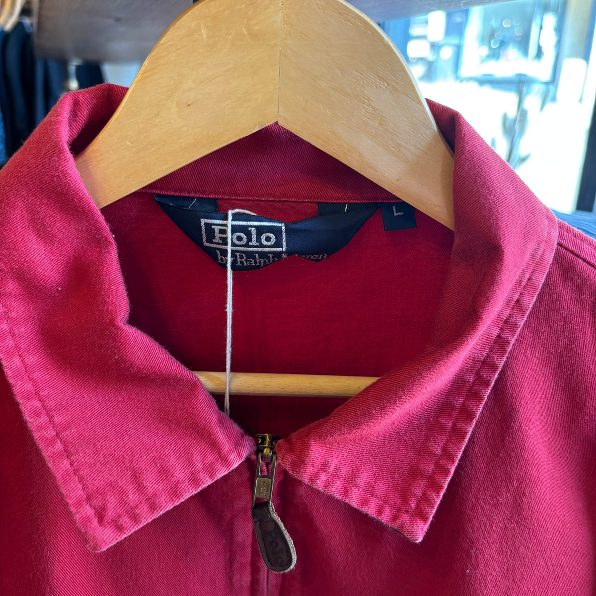 Ralph Lauren Harrington Zip Up Jacket Red (Large)