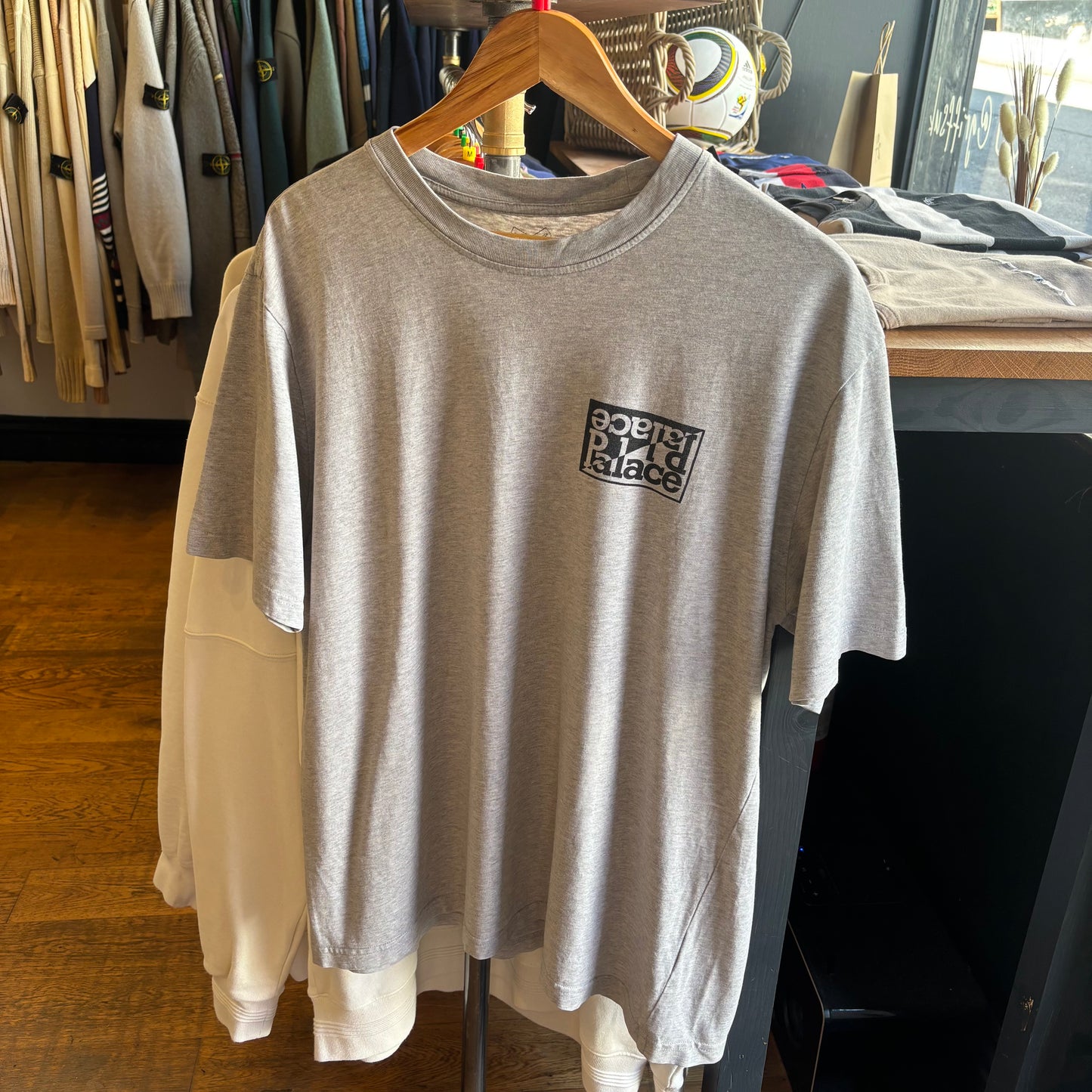 Palace SS18 Split T-Shirt Grey (Large)