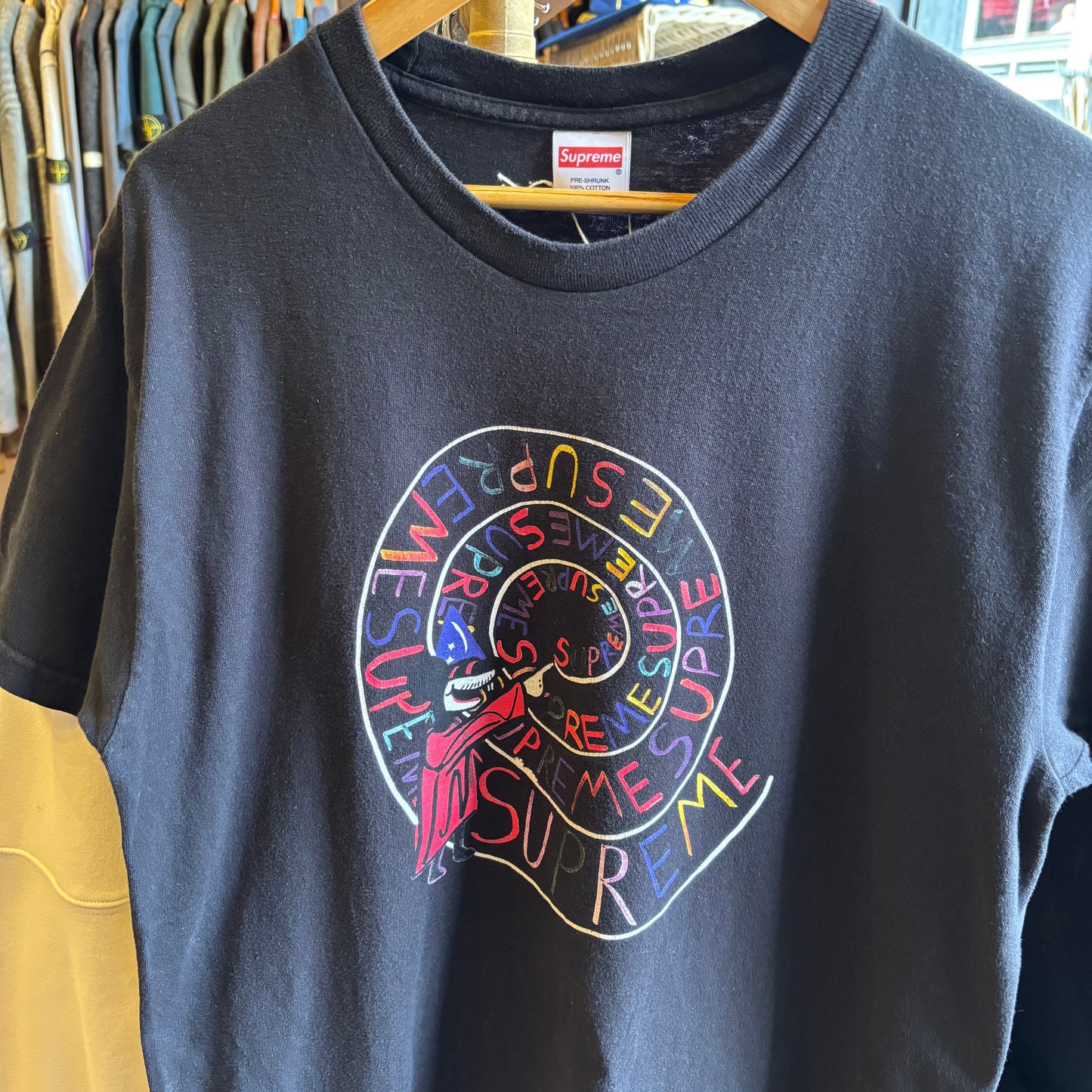 Supreme SS17 Joe Roberts Swirl T-Shirt Black (Large)