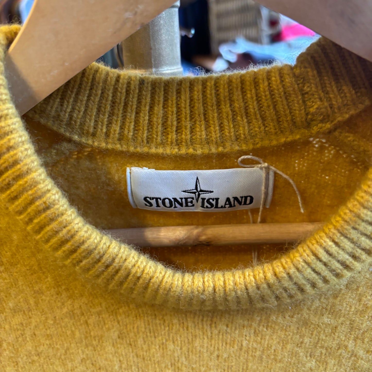 Stone Island AW18 Pullover Knit Jumper Yellow (Small)