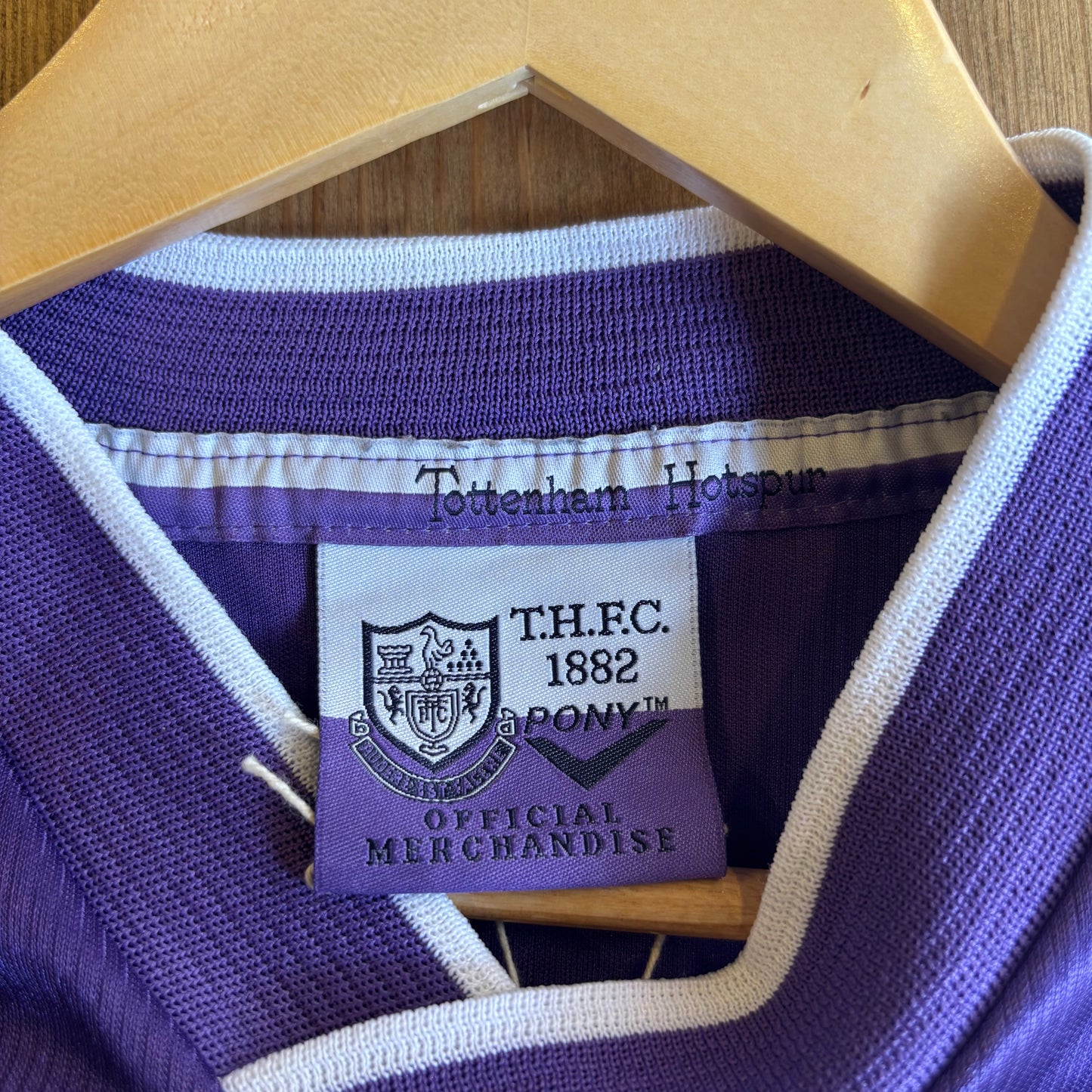 Tottenham Hotspurs Pony 1998/99 Away Shirt Purple (Large)