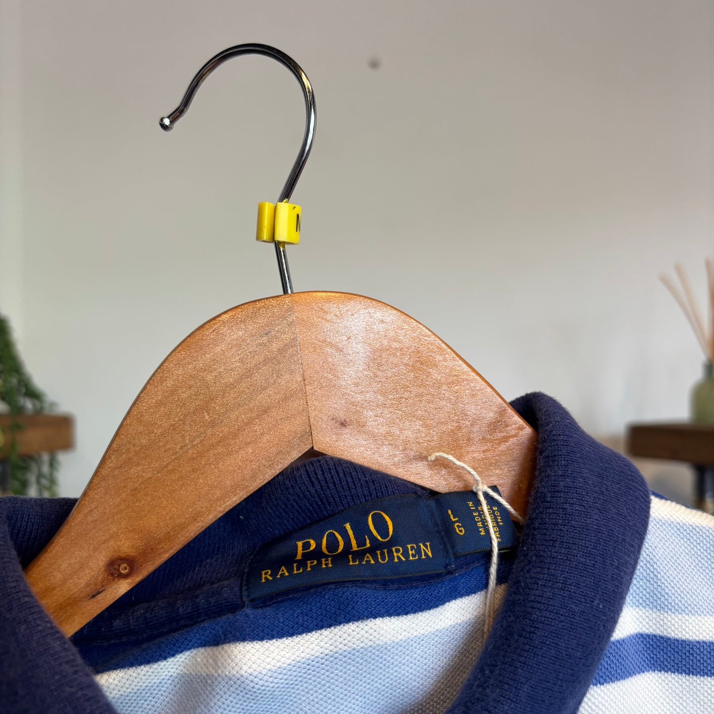 Ralph Lauren Multi Stripe Polo Shirt Blue (Medium)