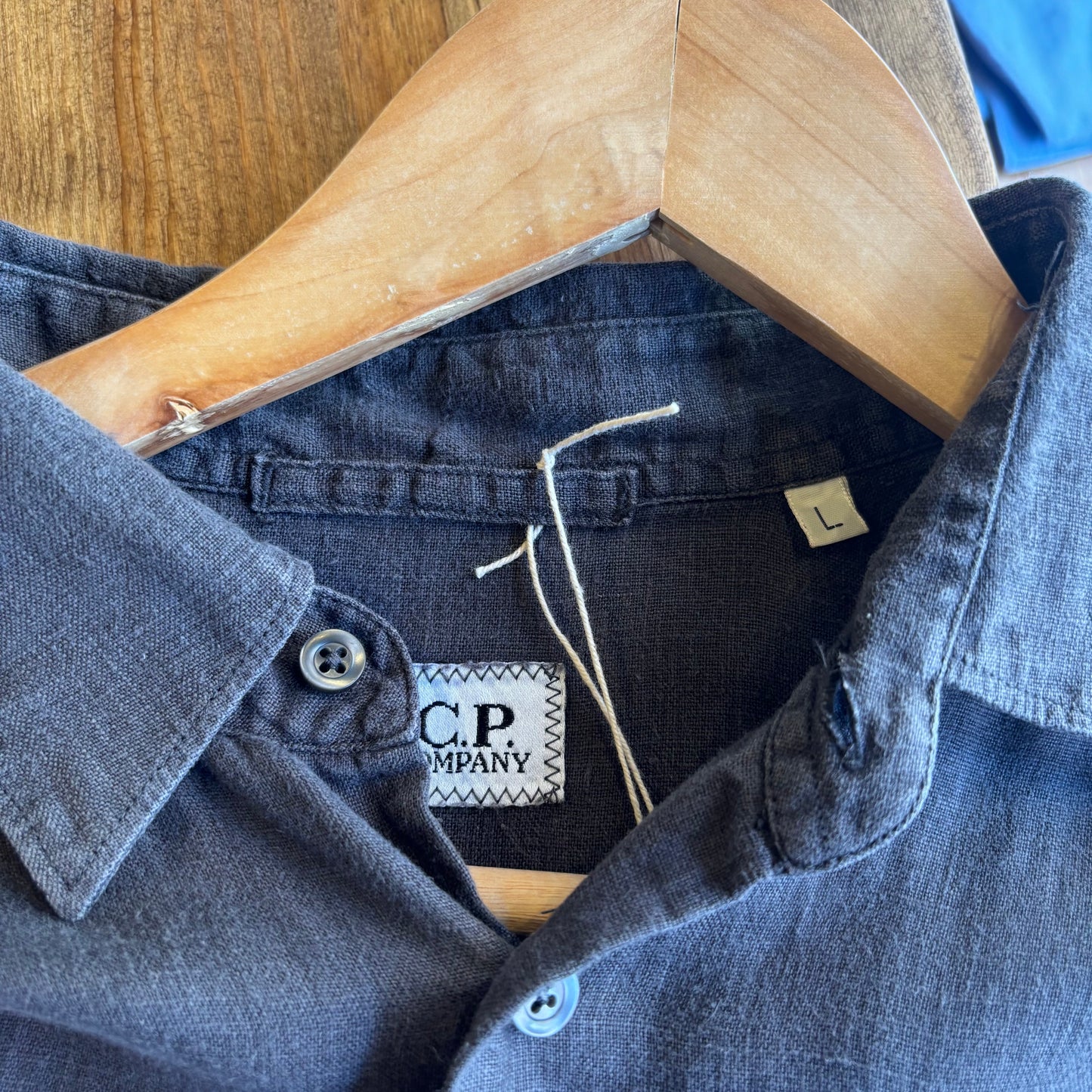 CP Company Linen Short Sleeve Grey (Large)