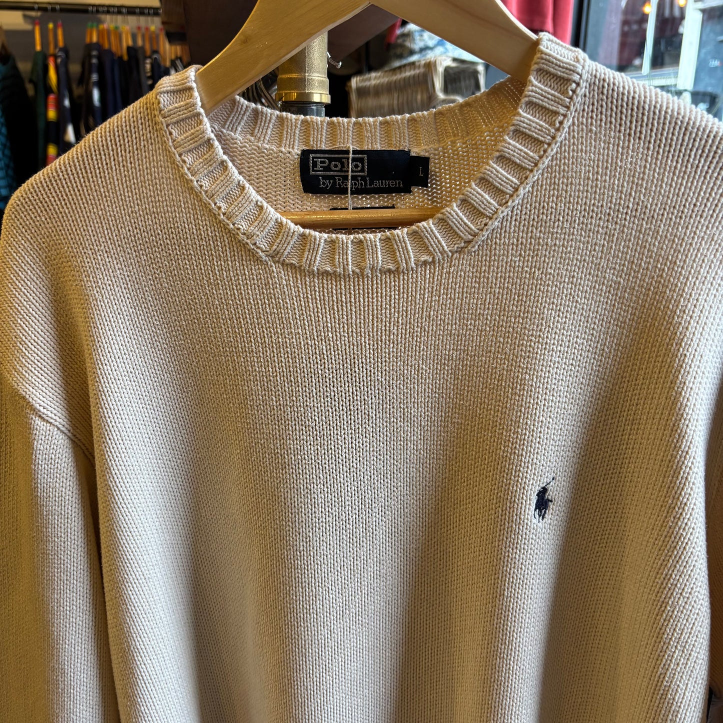Ralph Lauren Pullover Knit Jumper Cream (Large)