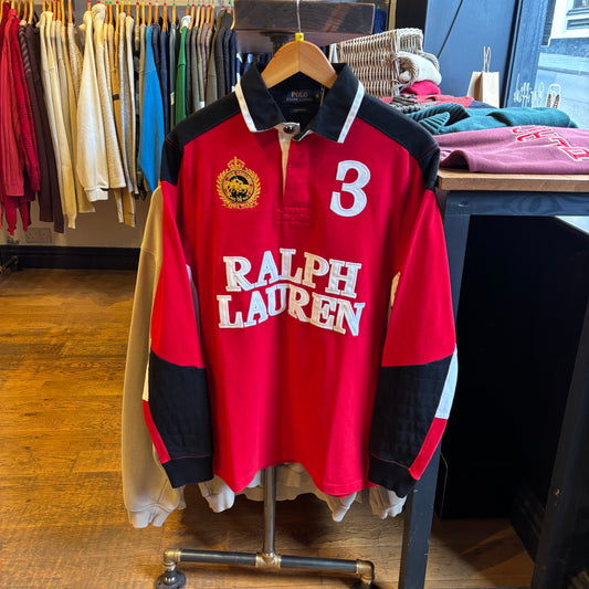 Ralph Lauren Longsleeve Rugby Polo Shirt (Medium)