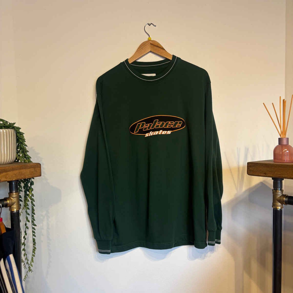 Palace FW21 Skates Dominates Longsleeve T-Shirt Green (Medium)
