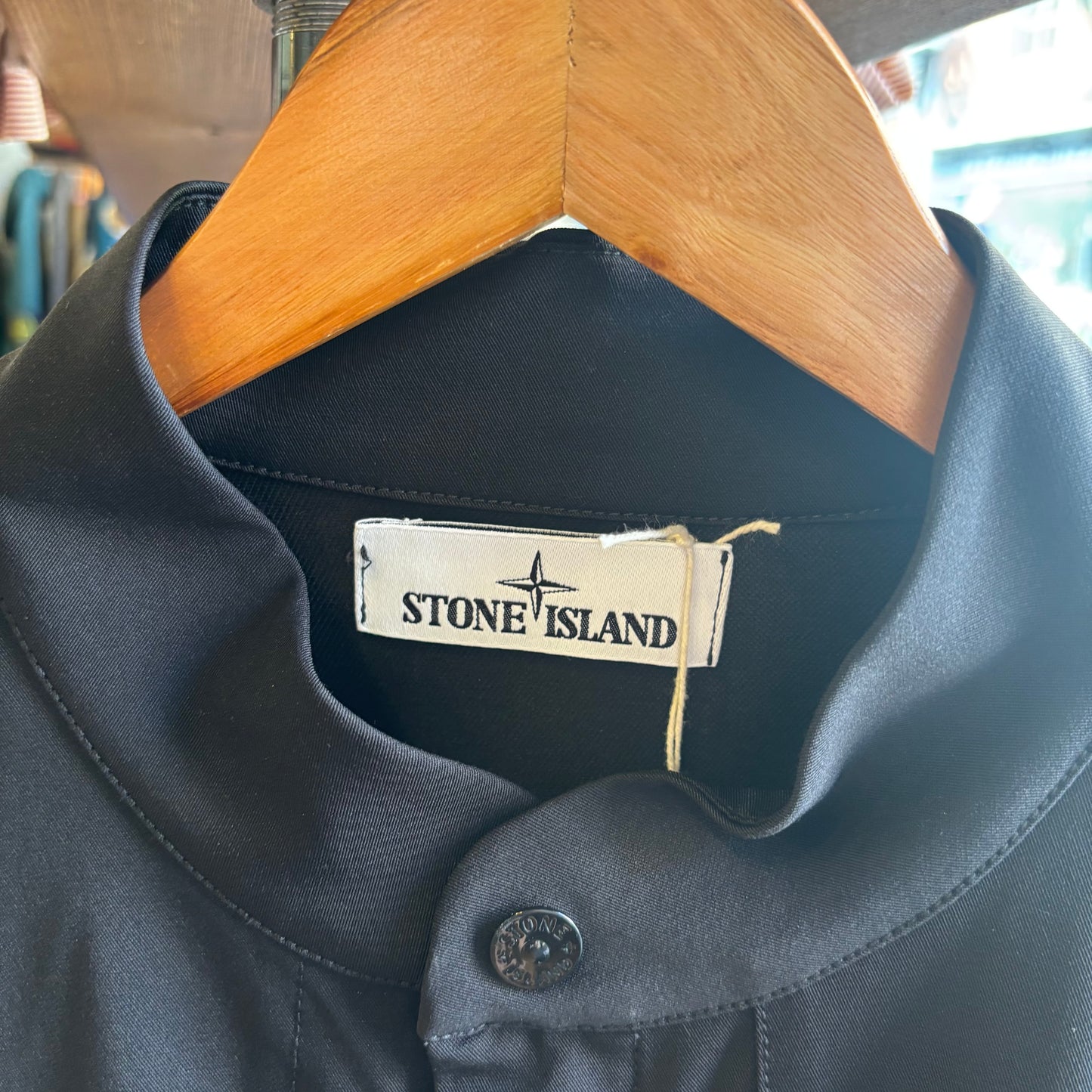 Stone Island S/S 2021 Marina Soft Shell Jacket Black (Large)