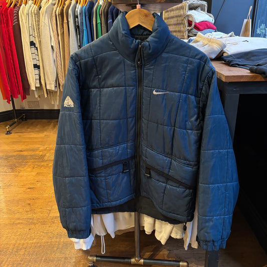 Nike ACG Zip Up Puffer Jacket Navy (Small)