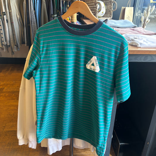 Palace FW17 Petit Stripe 220 T-Shirt Teal (Large)