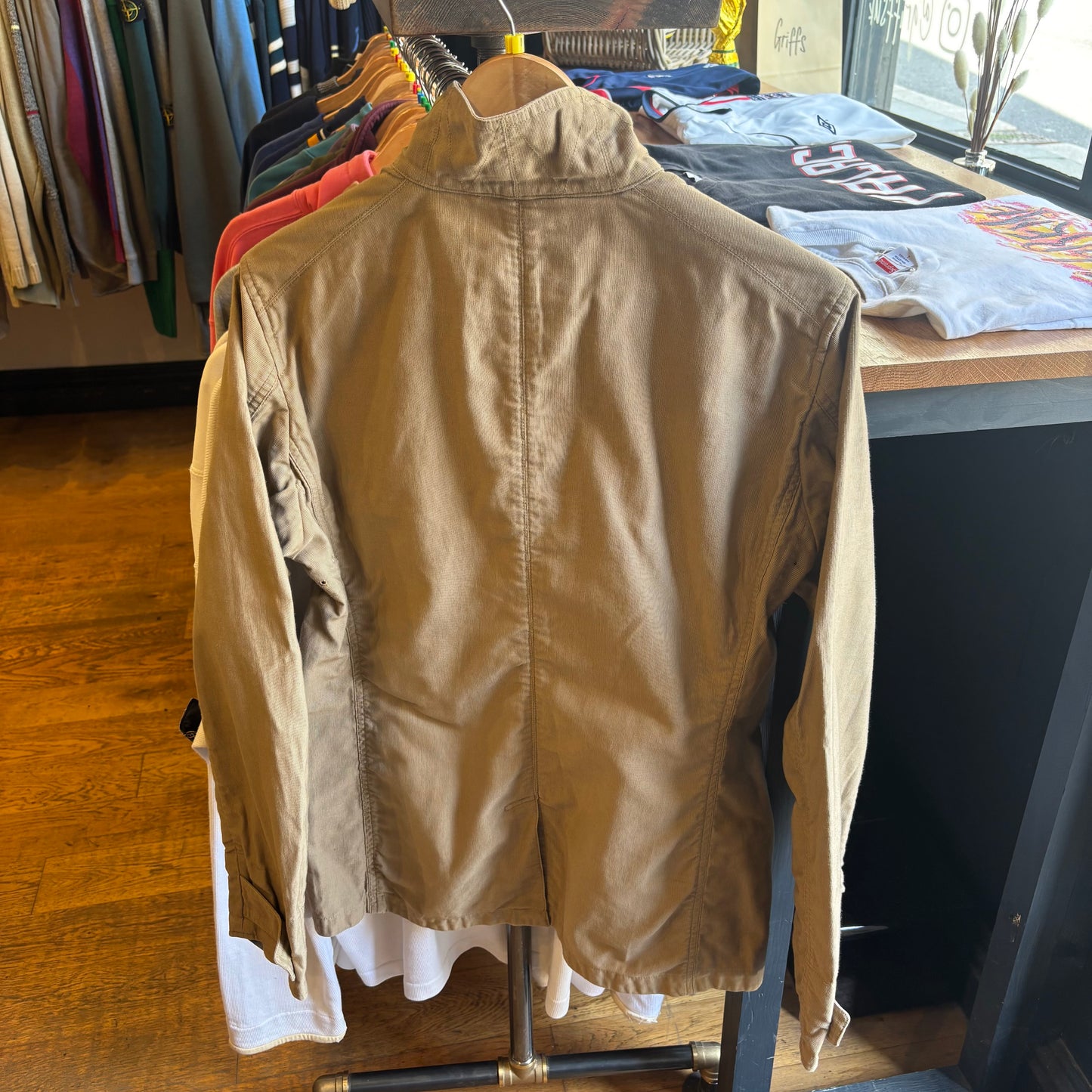CP Company Button Up Chore Jacket Beige (Medium)