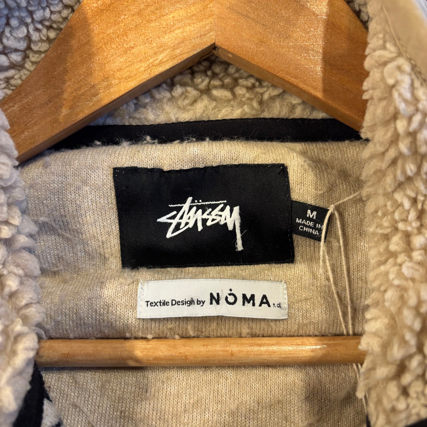 Stussy Noma Lima Jacquard Sherpa Fleece Jacket (Medium)