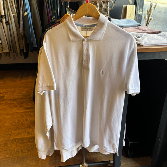 Yves Saint Laurent Polo Shirt White (Large)