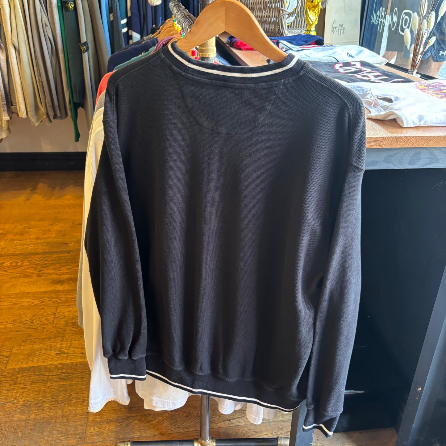 Palace FW20 Das Palace Waffle Crew Black (Medium)