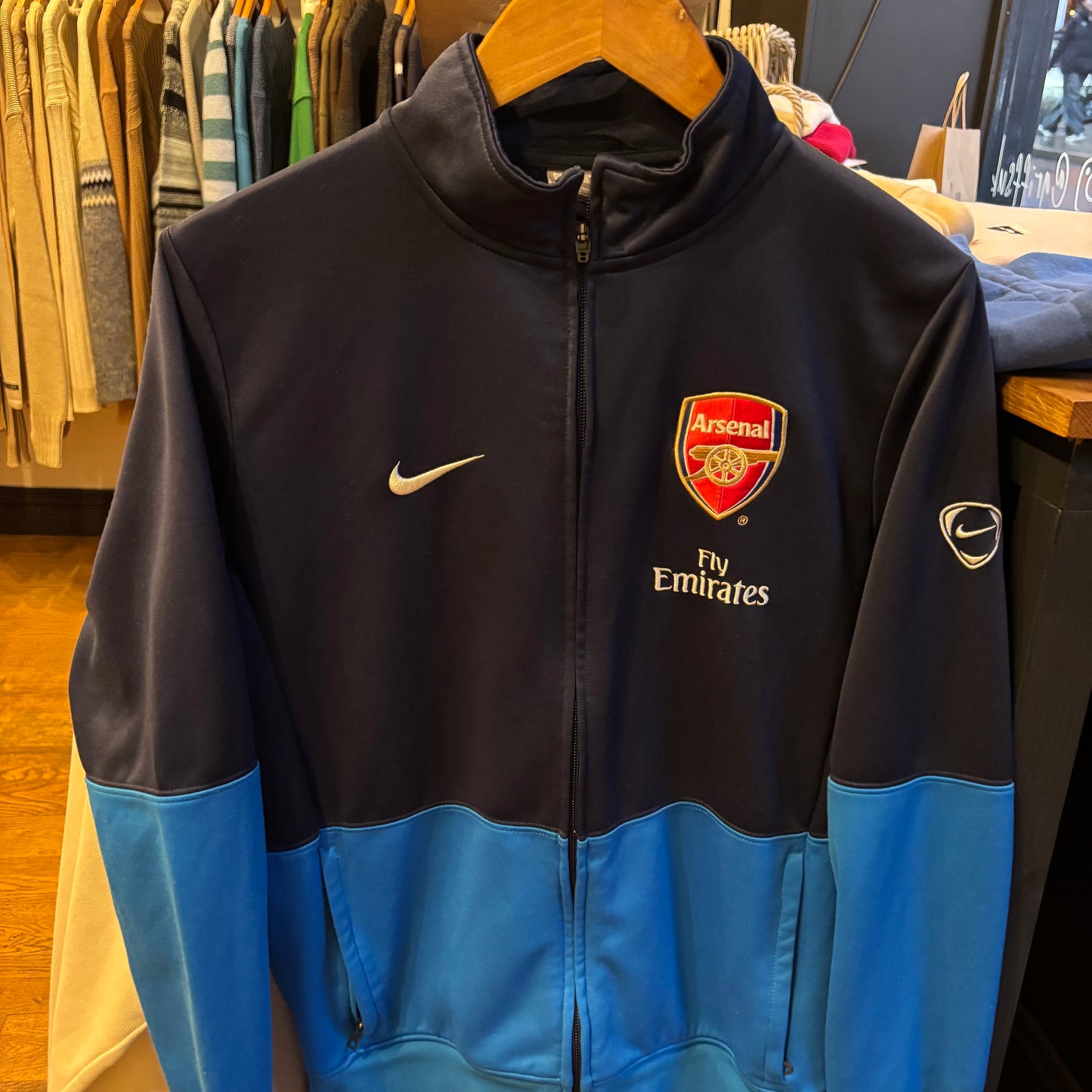 Nike Arsenal 2009/10 T90 Training Jacket Navy (Medium)