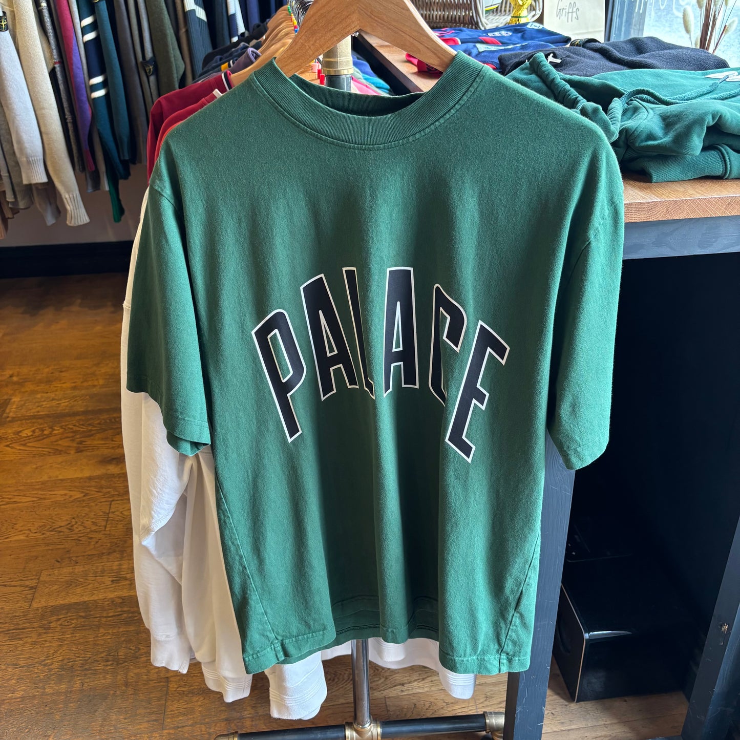 Palace FW24 Athletic Heavy T-Shirt Green (Medium)