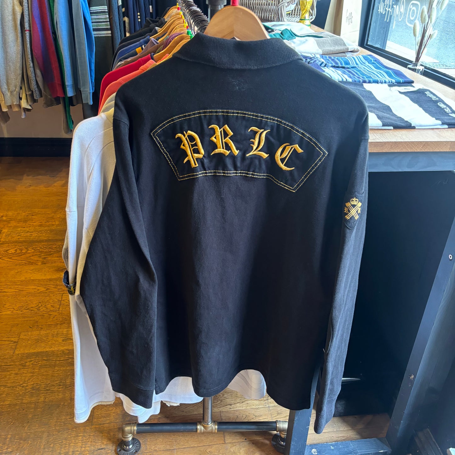 Ralph Lauren PRLC Longsleeve Rugby Shirt Black (Large)