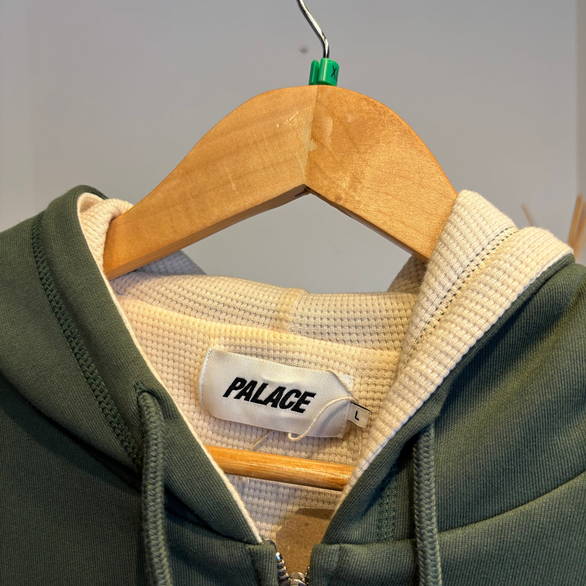 Palace FW20 Patch Thermal Zip Hood Green (Large)