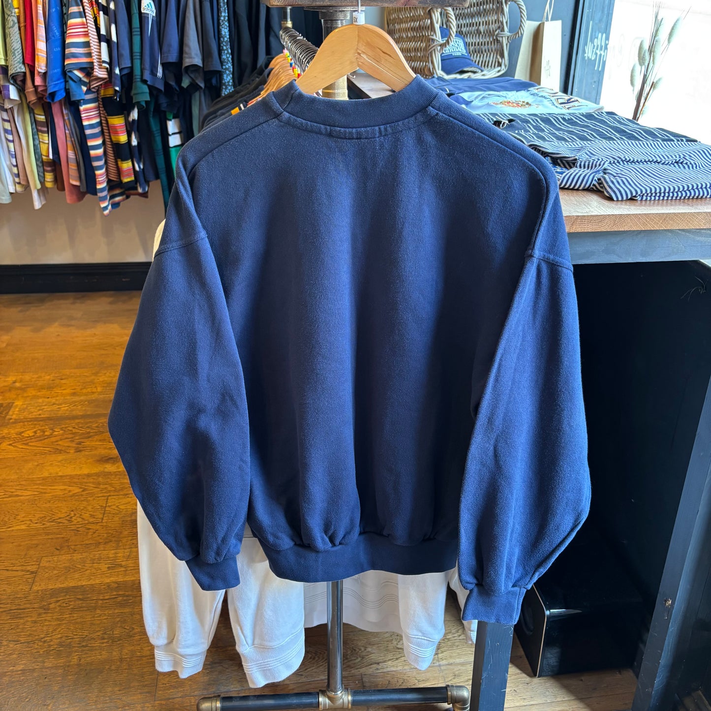 Umbro Spellout Oversized Sweatshirt Navy (XS)
