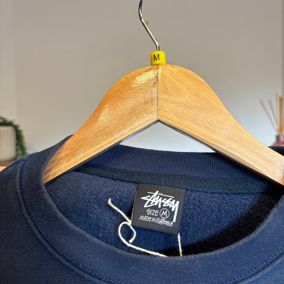 Stussy Burly Threads Oversized Sweatshirt Navy (Medium)