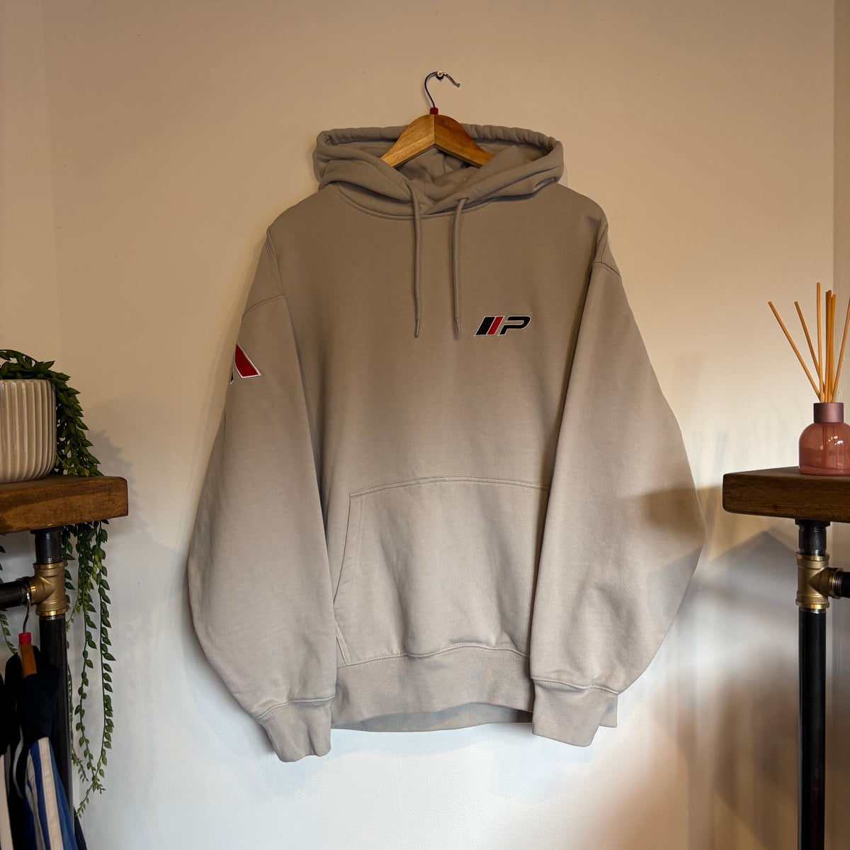 Palace FW25 Performance Spellout Hoodie Grey (Large)