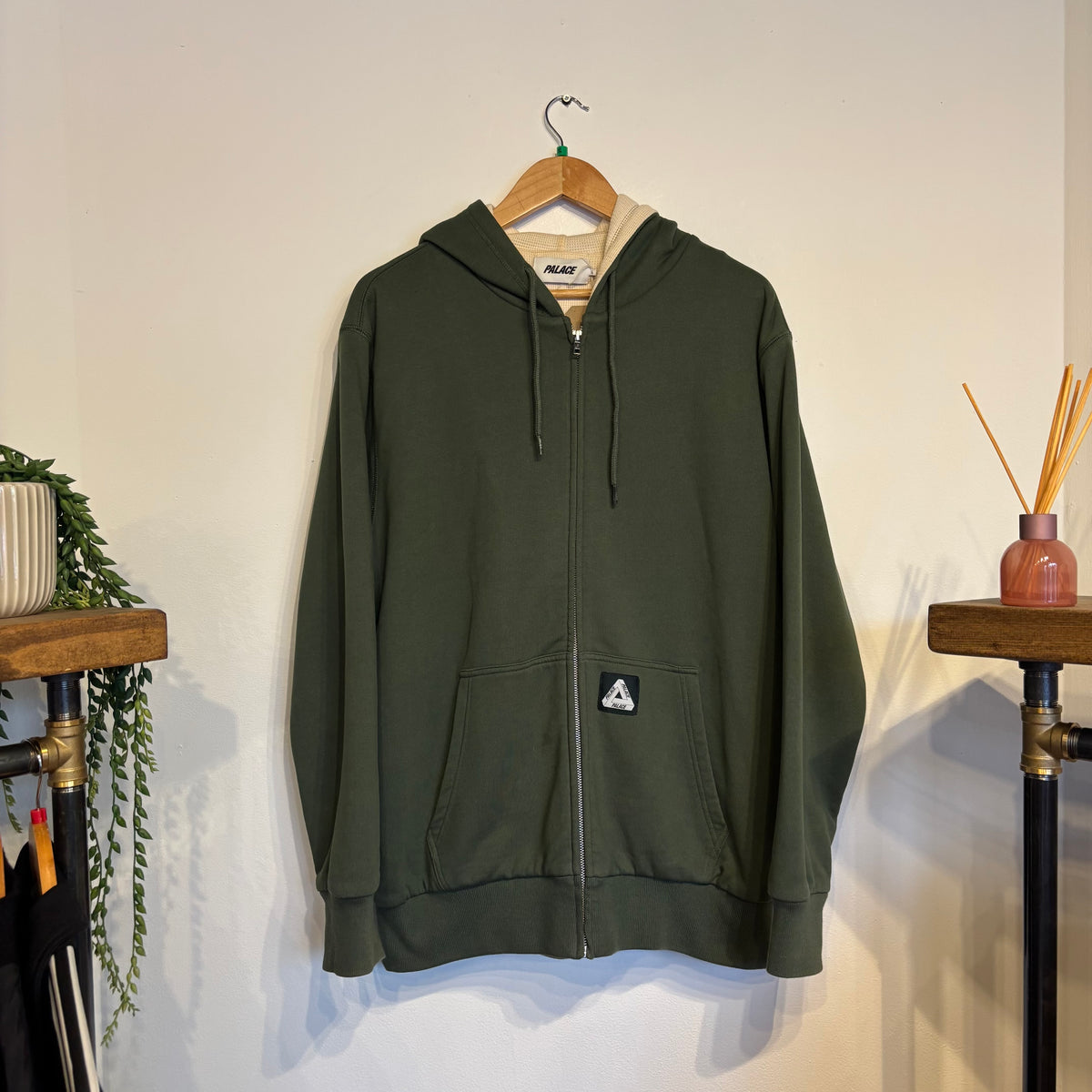 Palace FW20 Patch Thermal Zip Hood Green (Large)