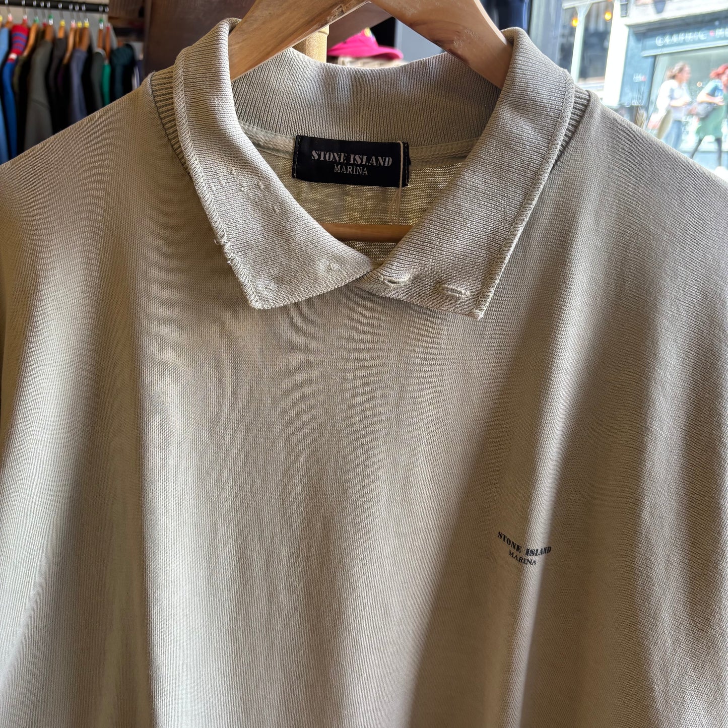 Stone Island 80s Marina Polo Shirt Beige (XL)