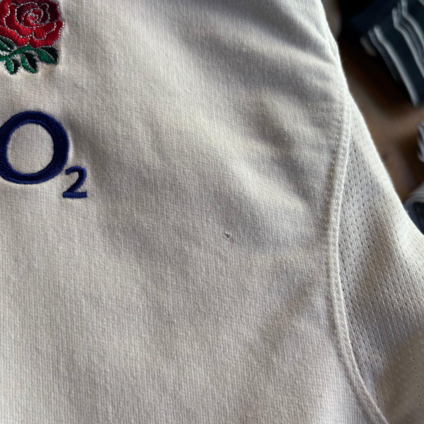 England Nike 2000's Rugby Polo Shirt White (XL)