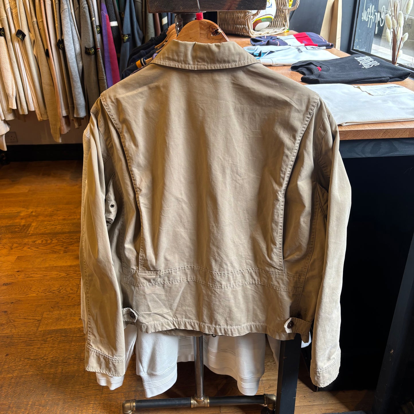 Ralph Lauren Zip Up Jacket Beige (Large)