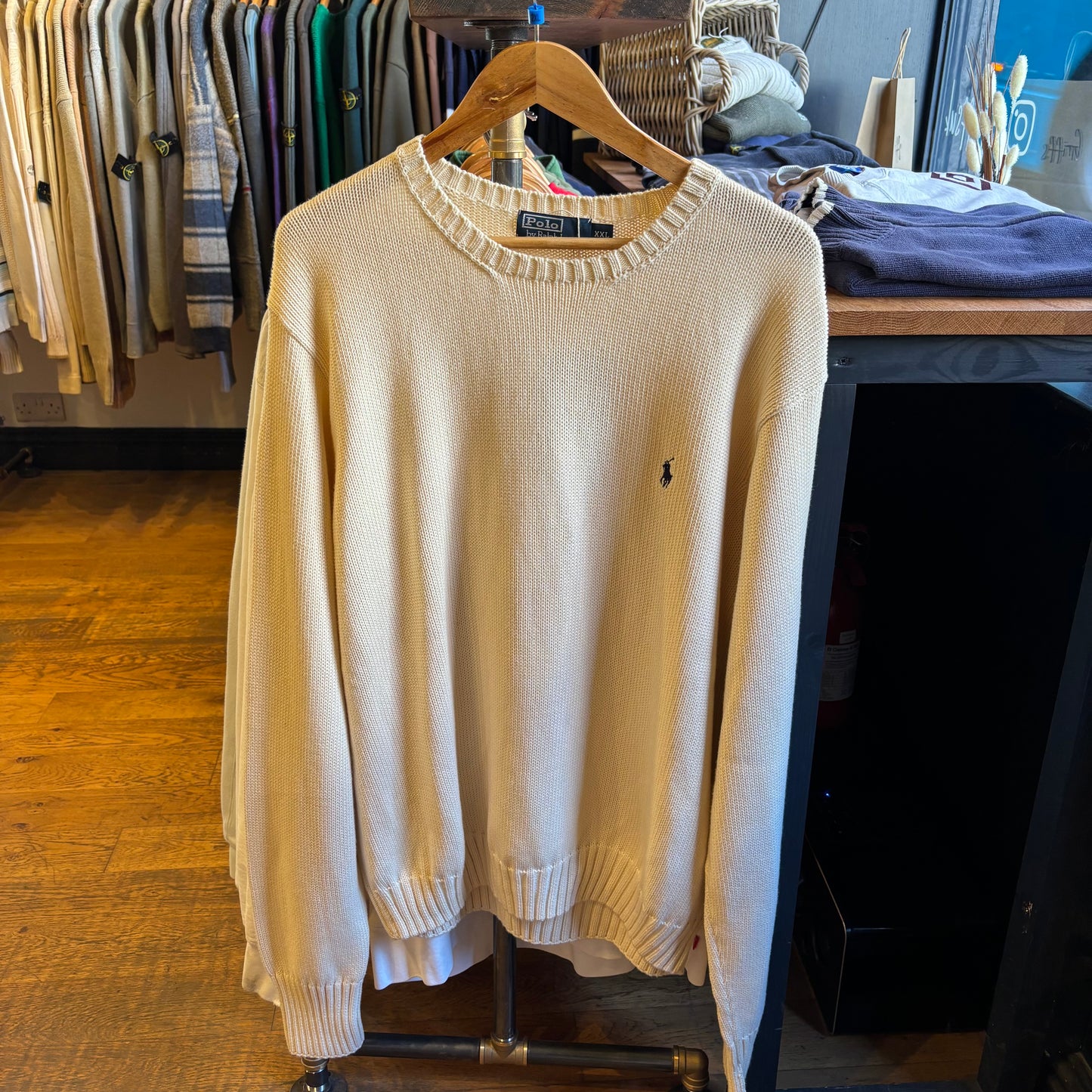 Ralph Lauren Pullover Knit Jumper Cream (XXL)