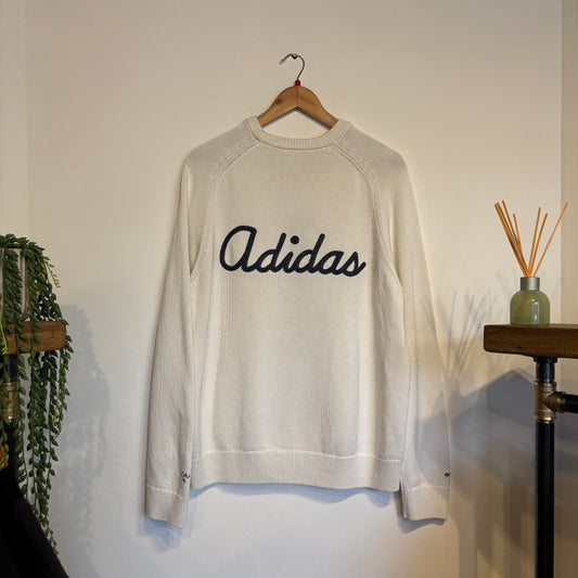 Noah X Adidas Crewneck Pullover Knit Jumper Cream (Large)