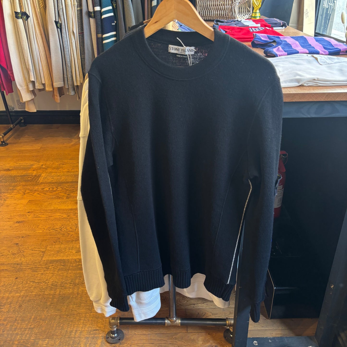 Stone Island A/W 2003 Pullover Knit Jumper Black (Large)
