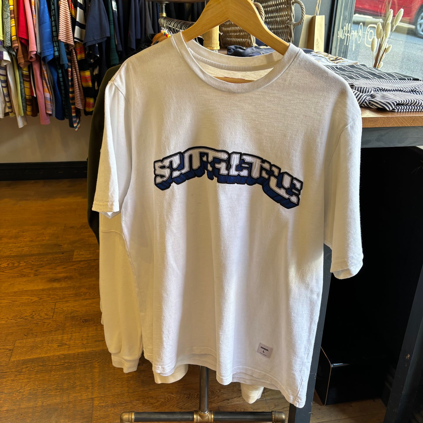 Supreme SS23 Block Arc T-Shirt White (Large)