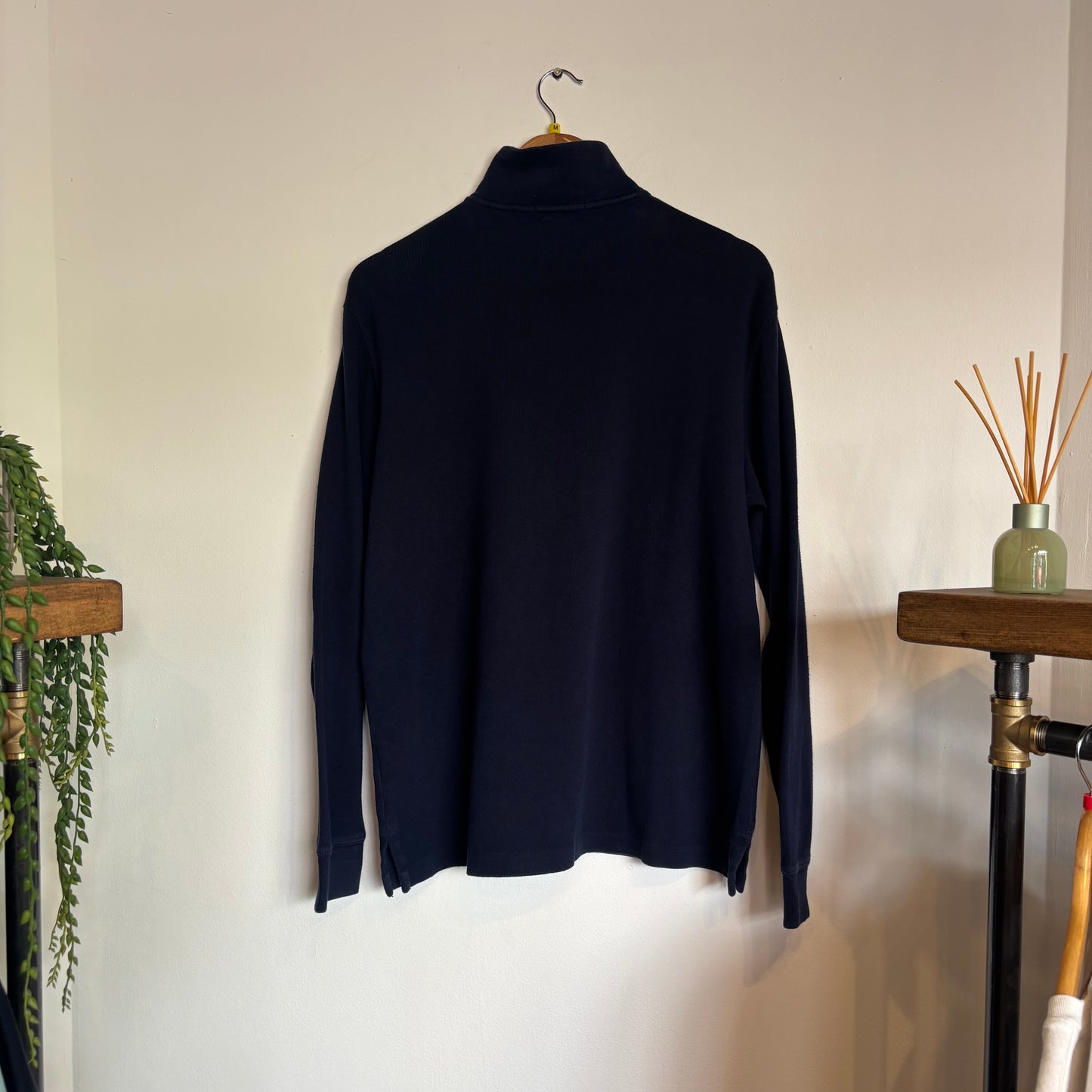 Ralph Lauren Quarter Zip Pullover Jumper Navy (Medium)