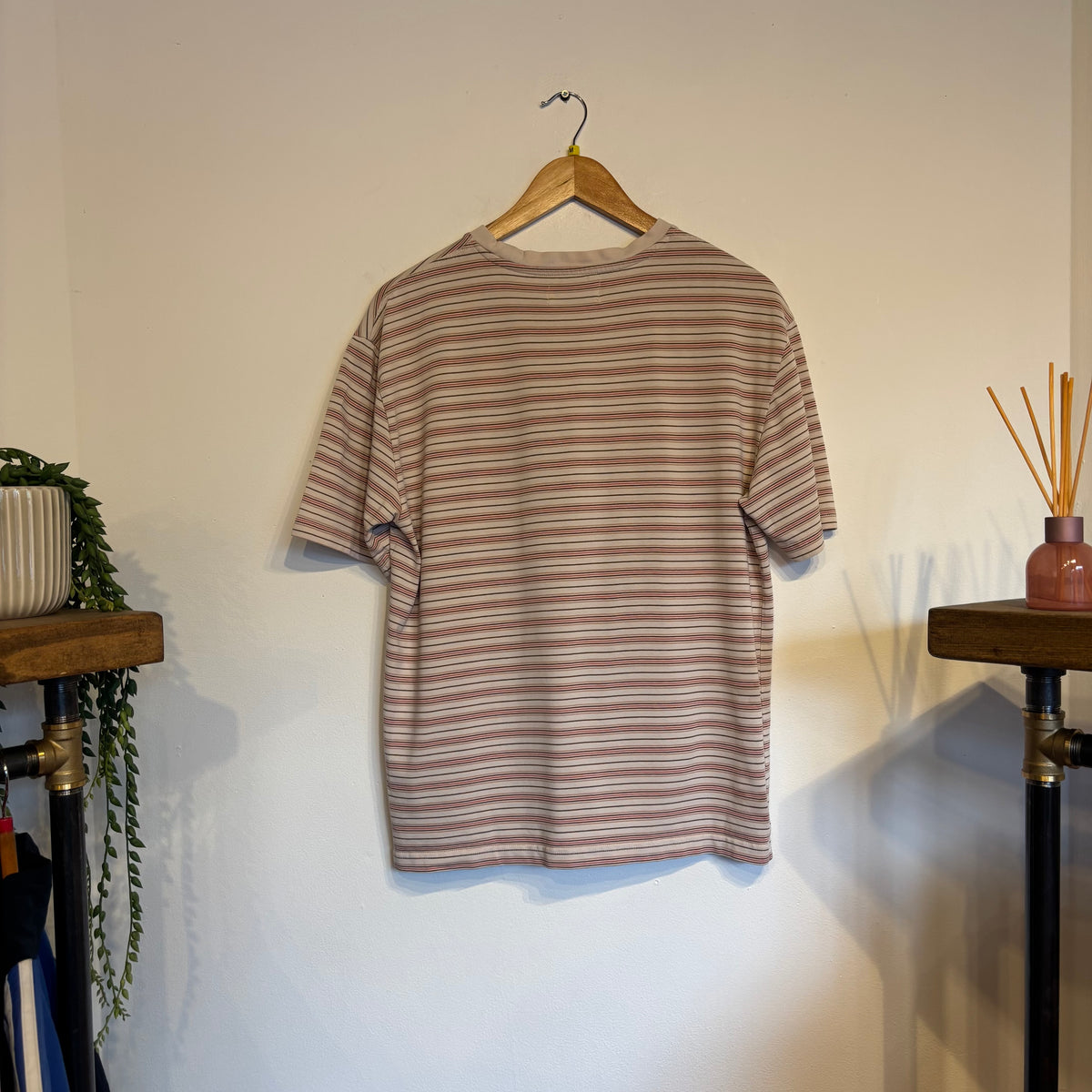 Palace SS24 Boxy Stripe T-Shirt Brown (Medium)