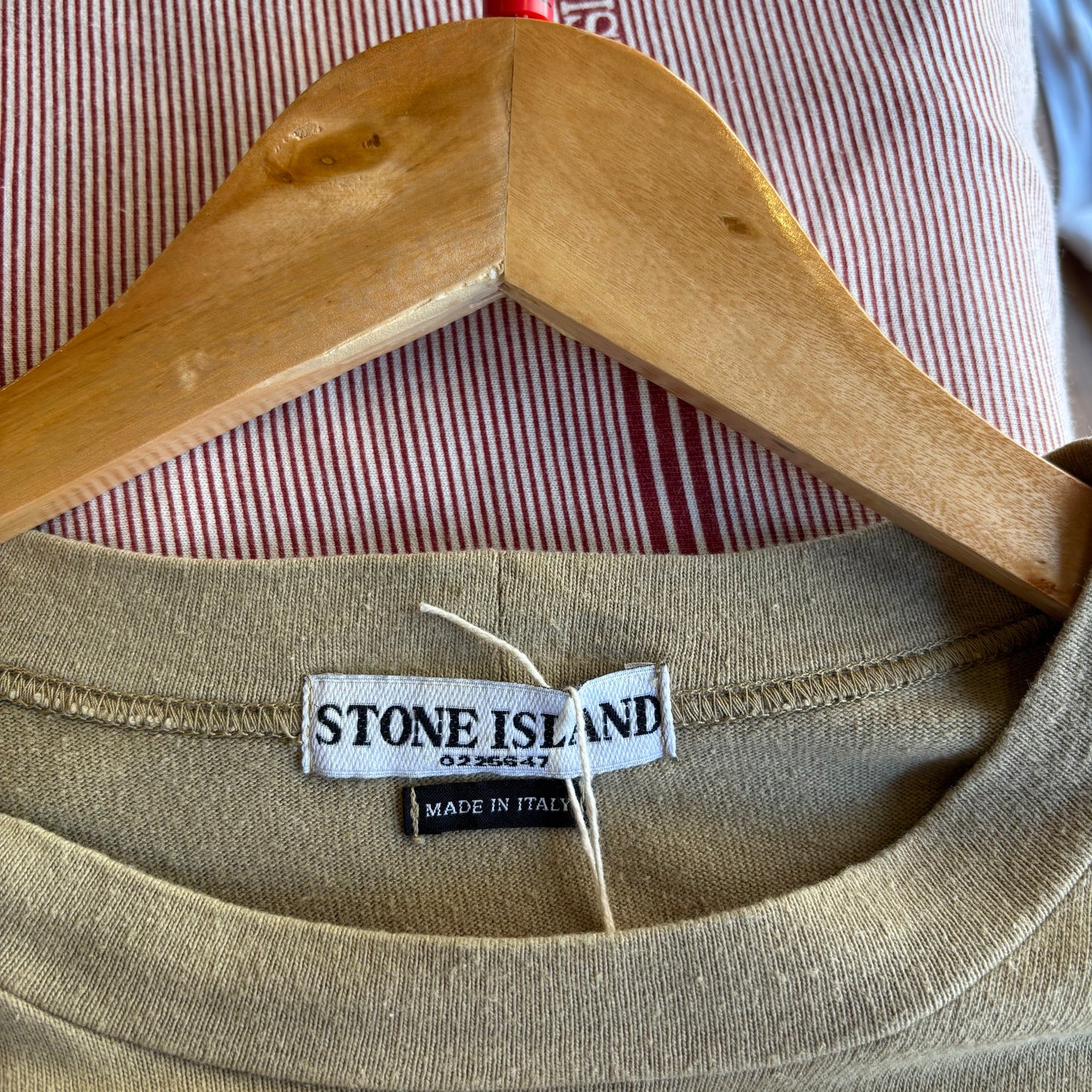 Stone Island S/S 2004 Spellout Longsleeve Thin Sweatshirt (Large)