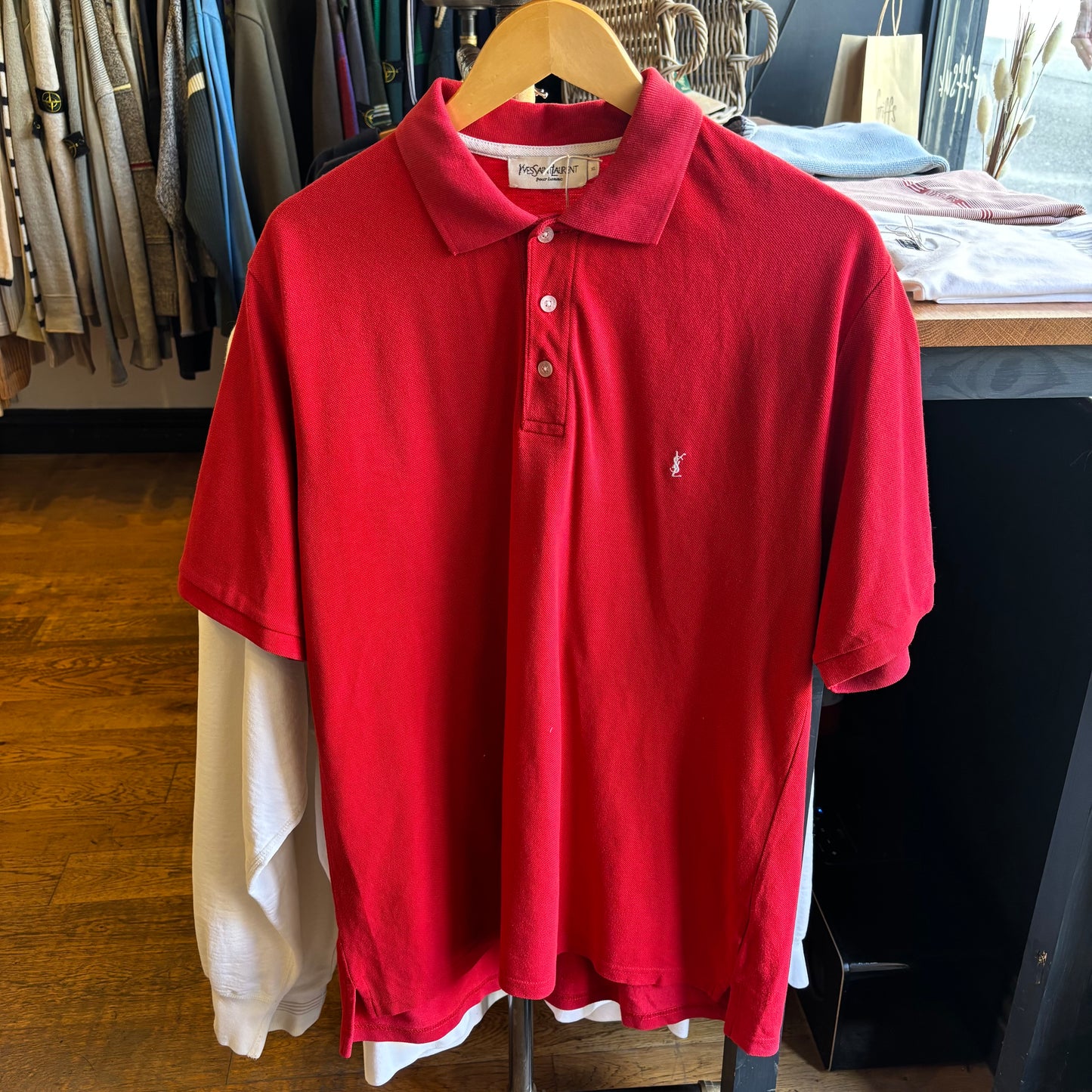 Yves Saint Laurent Polo Shirt Red (XL)