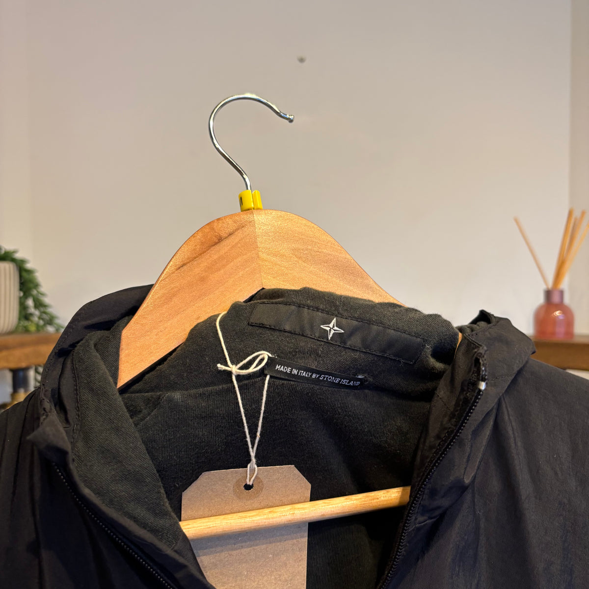 Stone Island Denims 2000s Full Zip Hooded Jacket Black (Large)