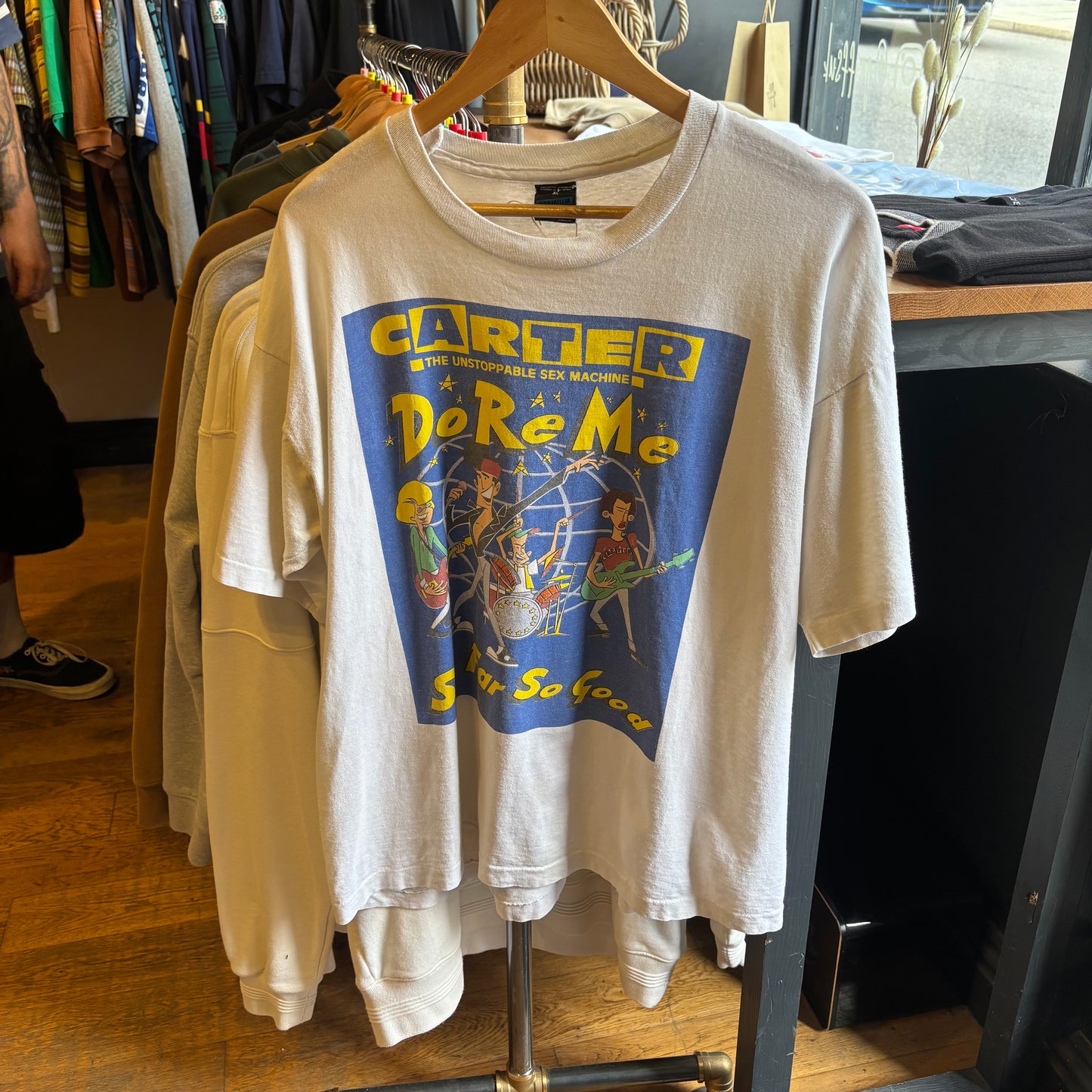 Glastonbury 1992 Carter Do Re Me T-Shirt White (Medium)