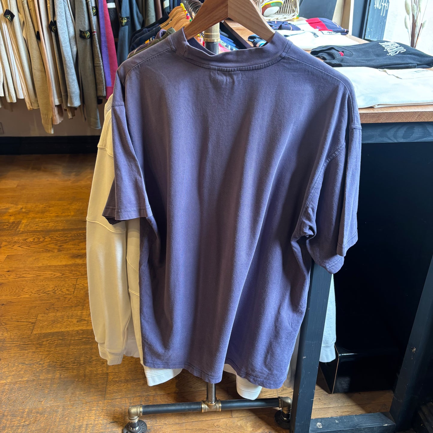 Reebok Spellout Oversized T-Shirt Blue (XL)