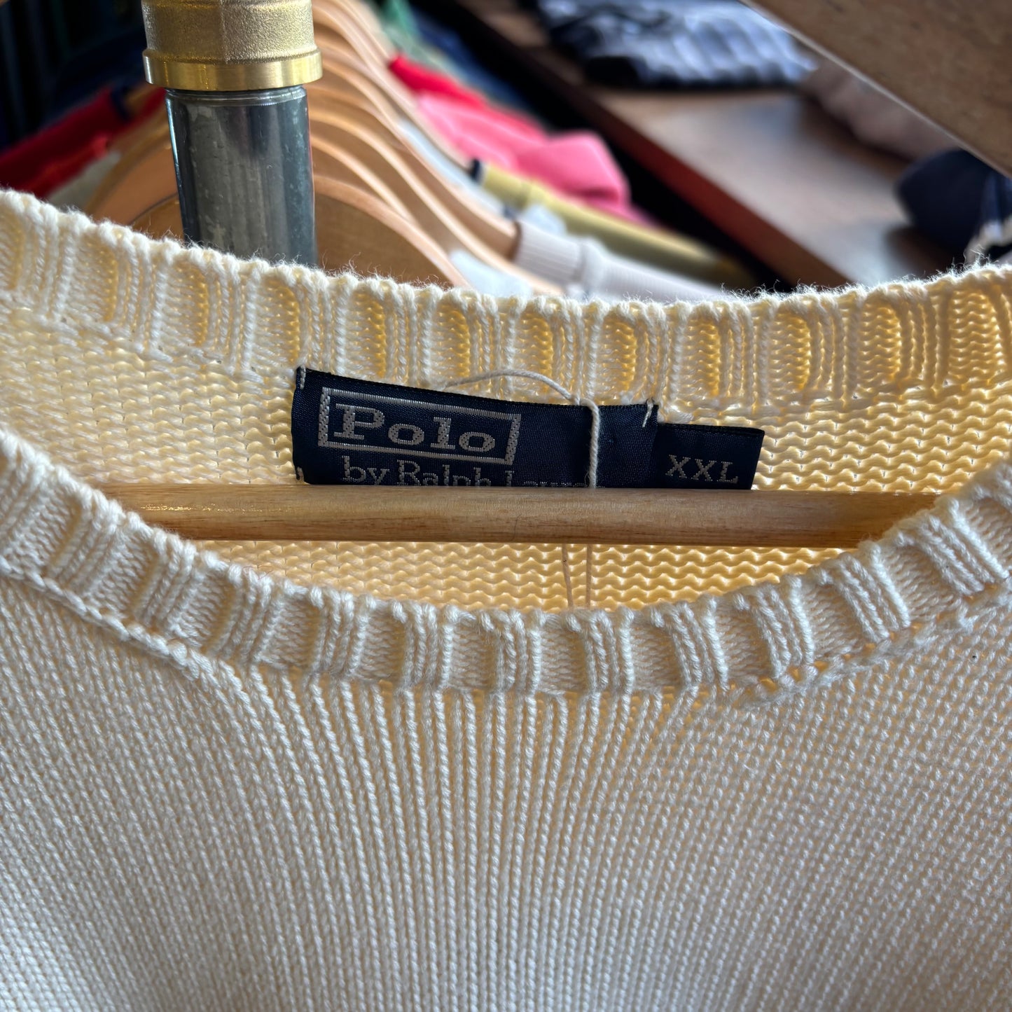Ralph Lauren Pullover Knit Jumper Cream (XXL)