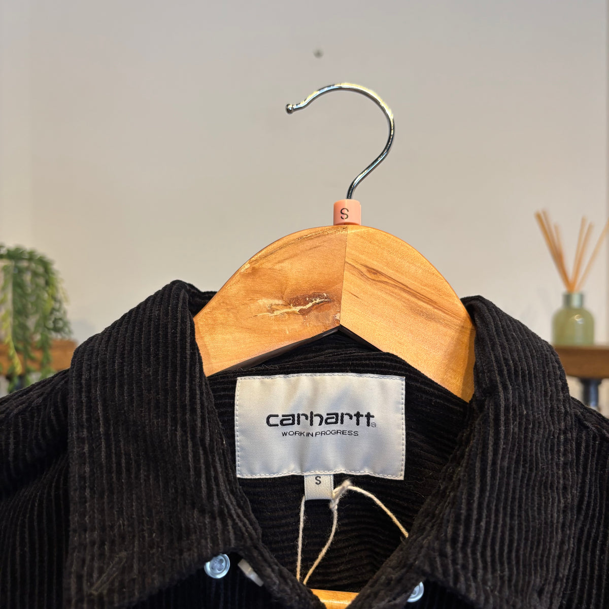 Carhartt Madison Corduroy Button Shirt Black (Small)