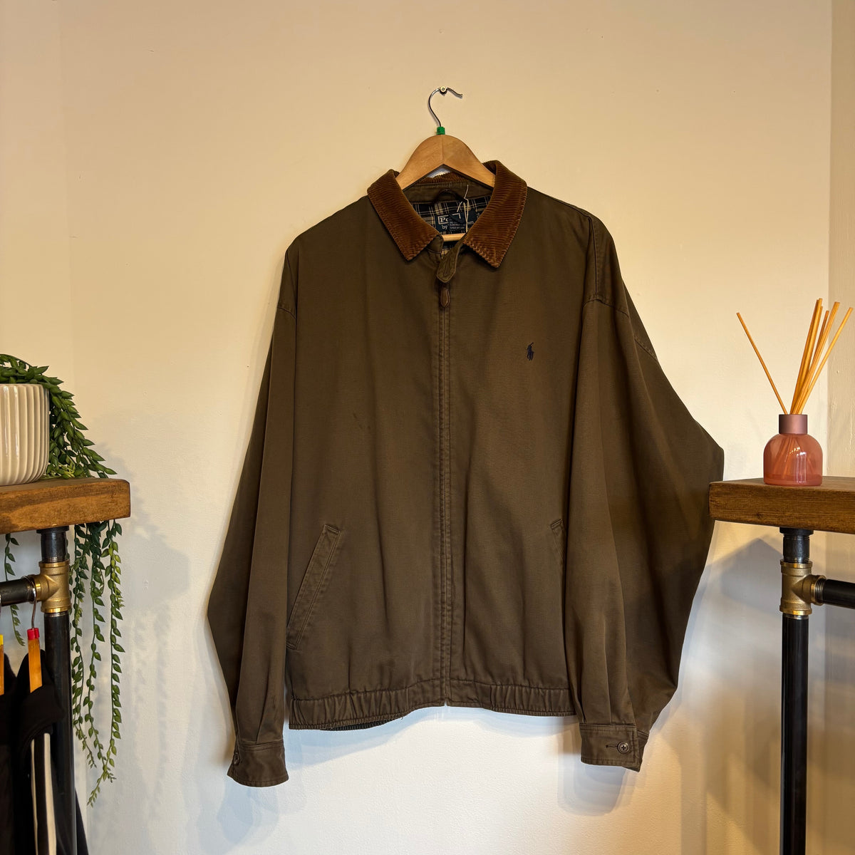 Ralph Lauren Harrington Zip Jacket Brown (XL)