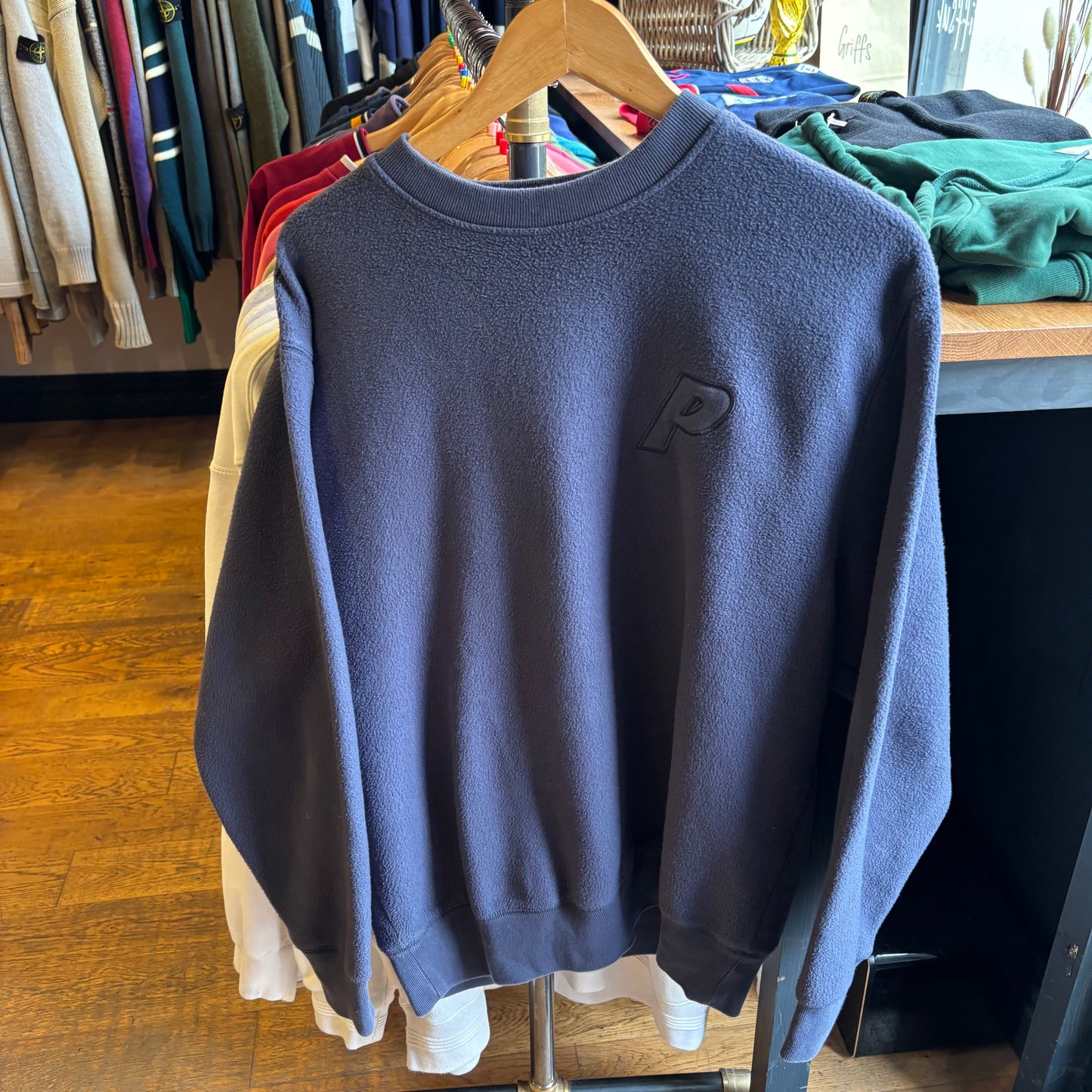 Palace FW23 Reverse P3 Crew Sweatshirt Navy (Medium)
